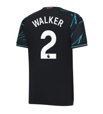 Manchester City Kyle Walker #2 Tredjetröja 2023-24 Kortärmad